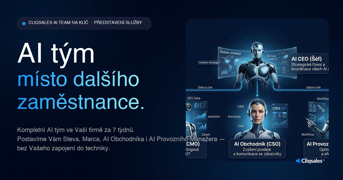 CliqSales AI Team na klíč